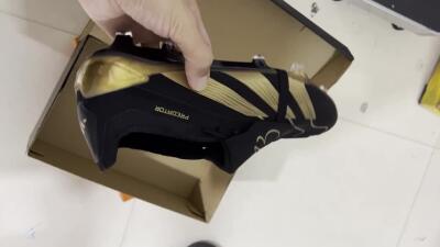 Adidas Predator Elite Tongue FG Football Boots - Black/Gold