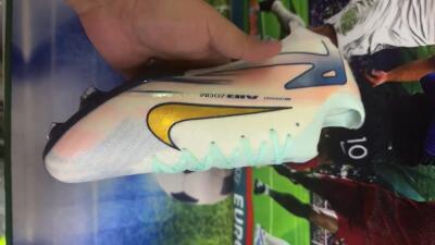 Nike Air Zoom Mercurial Vapor 16 Elite FG Football Boots - White/Gold/Blue