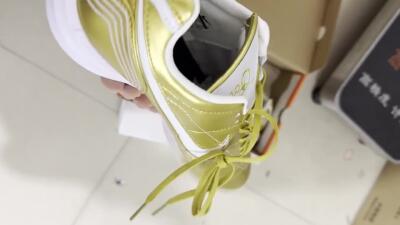 Nike Tiempo Legend 7 Elite R10 TF Football Shoes - Gold/White