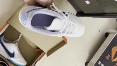 Nike React Tiempo Legend 9 Pro IC Football Shoes - White/Blue/Black