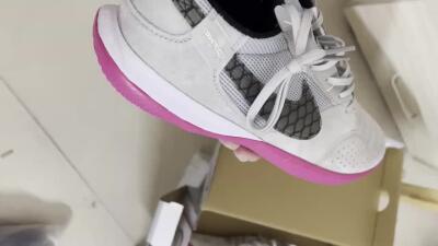 Nike Street Gato IC Football Shoes - Grey/Black/Pink