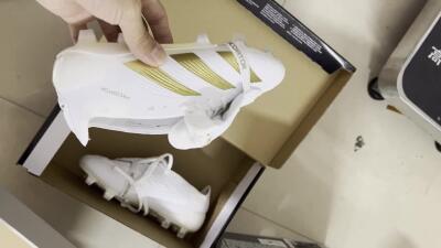 Adidas Predator Elite Foldover Tongue FG Football Boots - White/Gold/Beige