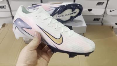 Nike Air Zoom Mercurial Vapor 16 Elite FG Football Boots - White/Pink/Blue