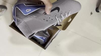 Nike Air Zoom Mercurial Superfly 10 Elite FG Football Boots - Grey/Black/White/Gold