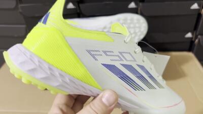Adidas F50 Elite TF Football Shoes - Jade/Blue/Yellow