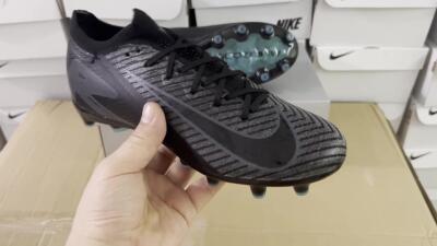 Nike Air Zoom Mercurial Vapor 16 Elite AG Football Boots - Black/Grey/Blue