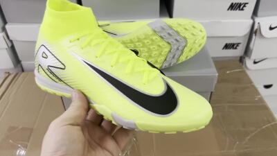 Nike Air Zoom Mercurial Superfly 10 Elite TF Football Shoes - Yellow/Silver/Black