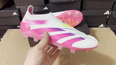 Adidas Predator Elite 24 Laceless FG Football Boots - Jade/Blue/Pink