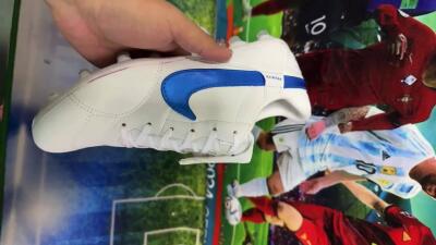 Nike The Premier 3 FG Football Boots - Beige/Blue/White