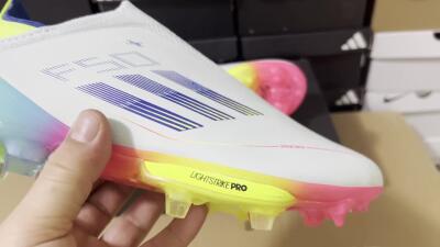 Adidas F50+ Lightstrike Pro Laceless FG Football Boots - Jade/Rainbow