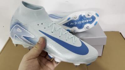 Nike Air Zoom Mercurial Superfly 10 Elite SG Football Boots - Jade/Blue/White