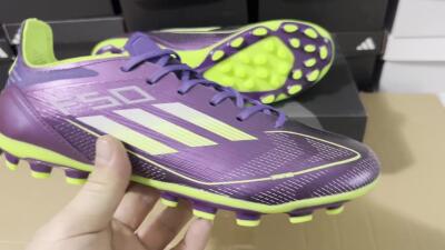 Adidas F50 Elite MG Football Boots - Purple/Yellow