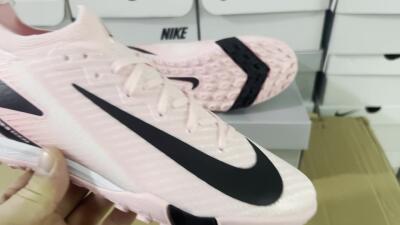 Nike Air Zoom Mercurial Vapor 16 Elite TF Football Shoes - Pink/Black/White