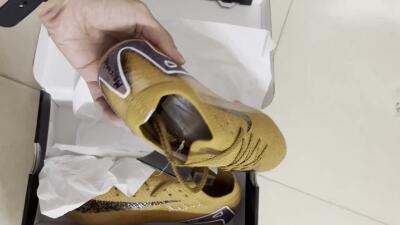 Nike Air Zoom Mercurial Vapor 16 Elite FG Football Boots - Gold/Blue/White