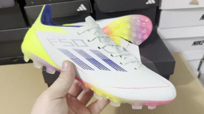 Adidas F50 Elite MG Football Boots - Jade/Blue/Yellow