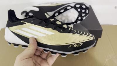 Adidas F50 Elite Messi MG Football Boots - Gold/Black/White