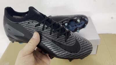 Nike Air Zoom Mercurial Vapor 16 Elite SG Football Boots - Black/Silver/Blue