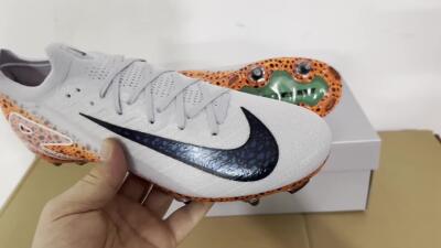 Nike Air Zoom Mercurial Vapor 16 Elite SG Football Boots - Grey/Black/Leopard