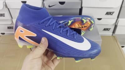 Nike Air Zoom Mercurial Superfly 10 Elite FG Football Boots - Blue/White/Orange