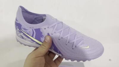 Nike Phantom GX 2 Elite TF Football Shoes - Purple/Yellow/White