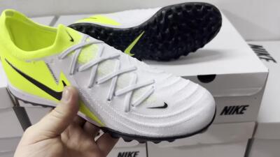Nike Phantom Luna Elite TF Football Shoes - Grey/Yellow/Black
