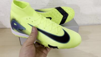 Nike Air Zoom Mercurial Superfly 10 Elite TF Football Shoes - Yellow/Black/Blue