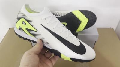 Nike Air Zoom Mercurial Vapor 16 Elite TF Football Shoes - White/Black/Yellow