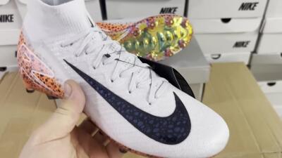 Nike Air Zoom Mercurial Superfly 10 Elite AG Football Boots - Grey/White/Leopard