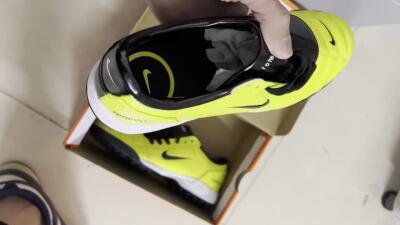 Nike Total 90 II TF Football Shoes - Yellow/Black/White