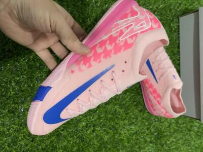 Nike Air Zoom Mercurial Vapor 16 Elite IC Football Shoes - Pink/Blue/White