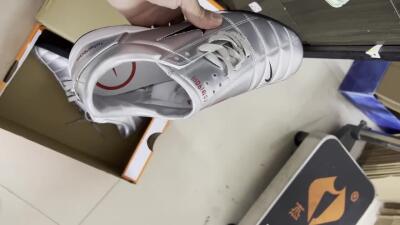 Nike Total 90 II TF Football Shoes - Silver/Black/Red