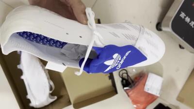 Adidas Predator Elite Foldover Tongue FG Football Boots - Beige/White/Blue