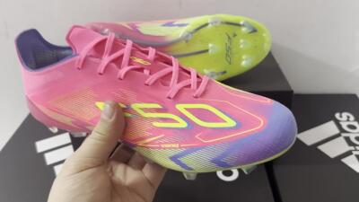 Adidas F50 Elite FG Football Boots - Red/Yellow/Blue