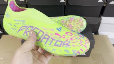 Adidas Predator Elite Laceless FG Football Boots - Yellow/Red/Purple