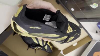Adidas Predator 25 Elite Foldover Tongue FG Football Boots - Black/Gold