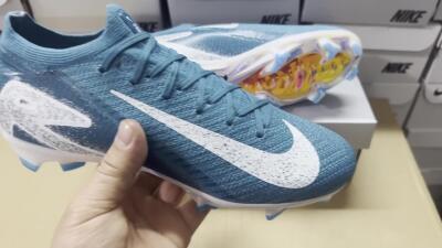 Nike Air Zoom Mercurial Vapor 16 Elite FG Football Boots - Blue/White/Gold