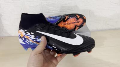Nike Air Zoom Mercurial Superfly 10 Elite FG Football Boots - Black/Blue/Orange