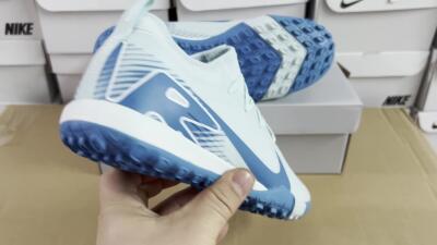 Nike Air Zoom Mercurial Vapor 16 Elite TF Football Shoes - Jade/Blue/White