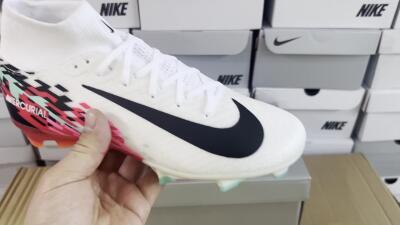 Nike Air Zoom Mercurial Superfly 10 Elite FG Football Boots - White/Black/Red