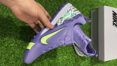Nike Air Zoom Mercurial Vapor 16 Pro TF Football Shoes - Purple/Yellow/White