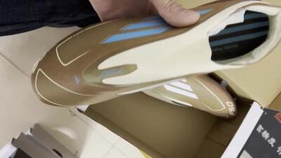 Messi x Adidas F50 Elite Laceless Benito FG Football Boots - Brown/White/Blue