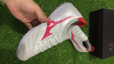 Mizuno Morelia Neo Sala TF Football Shoes - Grey/Red/White