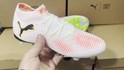 Puma Future 8 Ultimate FG Football Boots - White/Red/Yellow