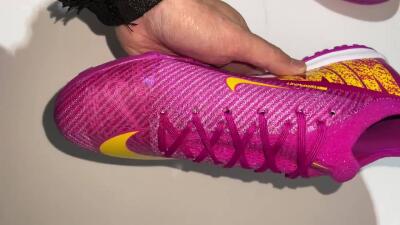 Nike Air Zoom Mercurial Vapor 16 Elite TF Football Shoes - Purple/Yellow/White