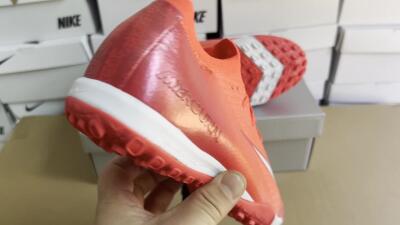 Nike Air Zoom Mercurial Vapor 16 Elite TF Football Shoes - Red/White