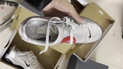 Nike Total 90 II IC Football Shoes - Silver/Black/White