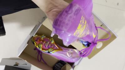 Nike Air Zoom Mercurial Superfly 10 Elite FG Football Boots - Purple/Yellow/Gold