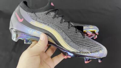 Nike Air Zoom Mercurial Vapor 16 Elite FG Football Boots - Black/Grey/Pink