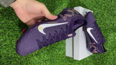 Nike Air Zoom Mercurial Vapor 16 Elite FG Football Boots - Purple/White/Gold