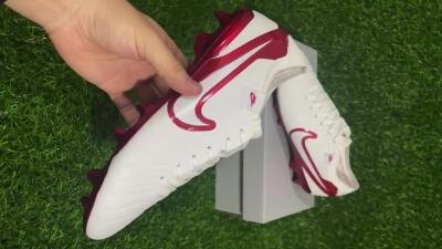 Nike Tiempo Legend 10 Elite FG Football Boots - White/Red